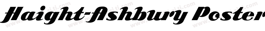 Haight-Ashbury Poster Normal字体转换